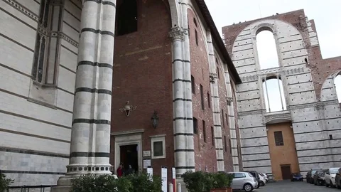 Siena, Facciatone Stock Footage 72902764