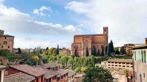 Siena Miedeval Townscape Stock Footage 275417859