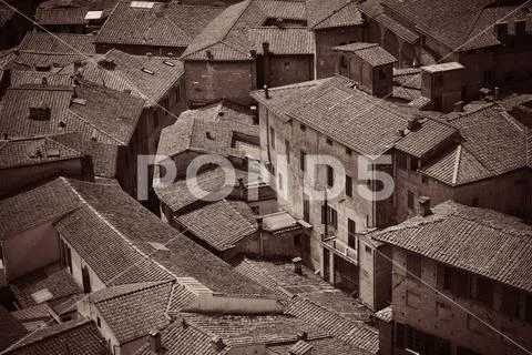 Siena rooftop view Stock Photos