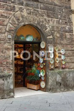 Siena shop Stock Photos