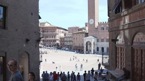 Siena Square Stock Footage 90920304