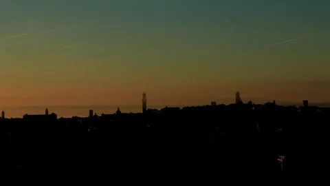 Siena sunrise timelapse Stock Footage 71032121