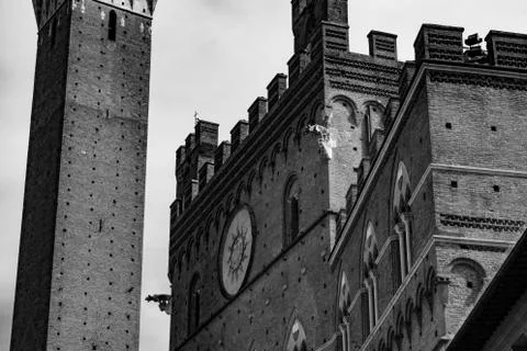 Siena, Tower, Italy Stock Photos
