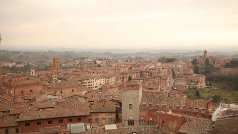 Siena, view from above Stock Footage 72903317