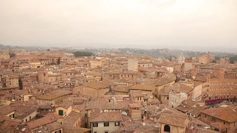 Siena view from "Facciatone" Stock Footage 72903184