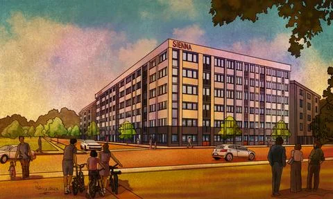 SIENNA APARTMENTS Stock Illustration