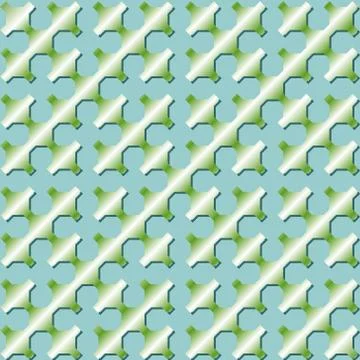 Sierpinski curve patterns. Light green gradient patterns using mathematical m Stock Illustration