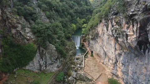 Sierra Cazora Nature Views Mountain Hike in Jaen Spain Video stock 130184928