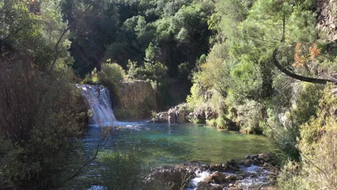 Sierra Cazora Nature views mountain hike area Spain Stock Footage 130185159