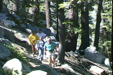 Sierra Hikers Video stock 820306