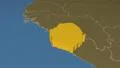 Sierra Leone extruded. Solids. 4k or 4k+ Resolution