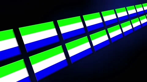 Sierra Leone Flag Animated Background 3d... | Stock Video | Pond5