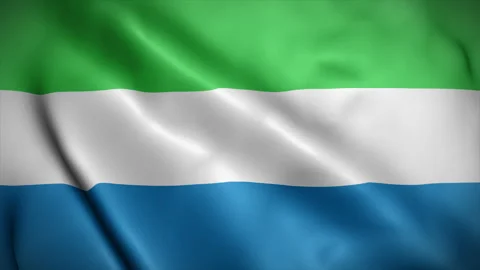 Sierra Leone flag background realistic w... | Stock Video | Pond5
