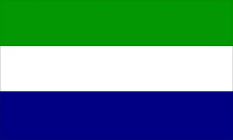 Sierra Leone Flag Design Stock Illustration