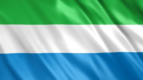 Sierra Leone Flag | Stock Video | Pond5