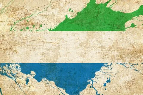 Sierra Leone flag Stock Illustration
