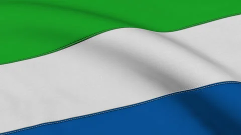 Sierra Leone Flag Loop Stock Footage 241170669