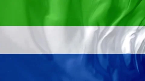 Sierra Leone Flag Waving Motion Animation 4K Stock Footage 314418855