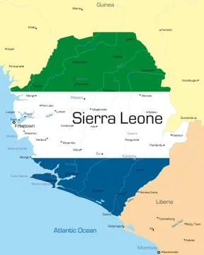 Sierra Leone Stock Illustration