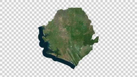 Sierra Leone Map Ilustração Stock