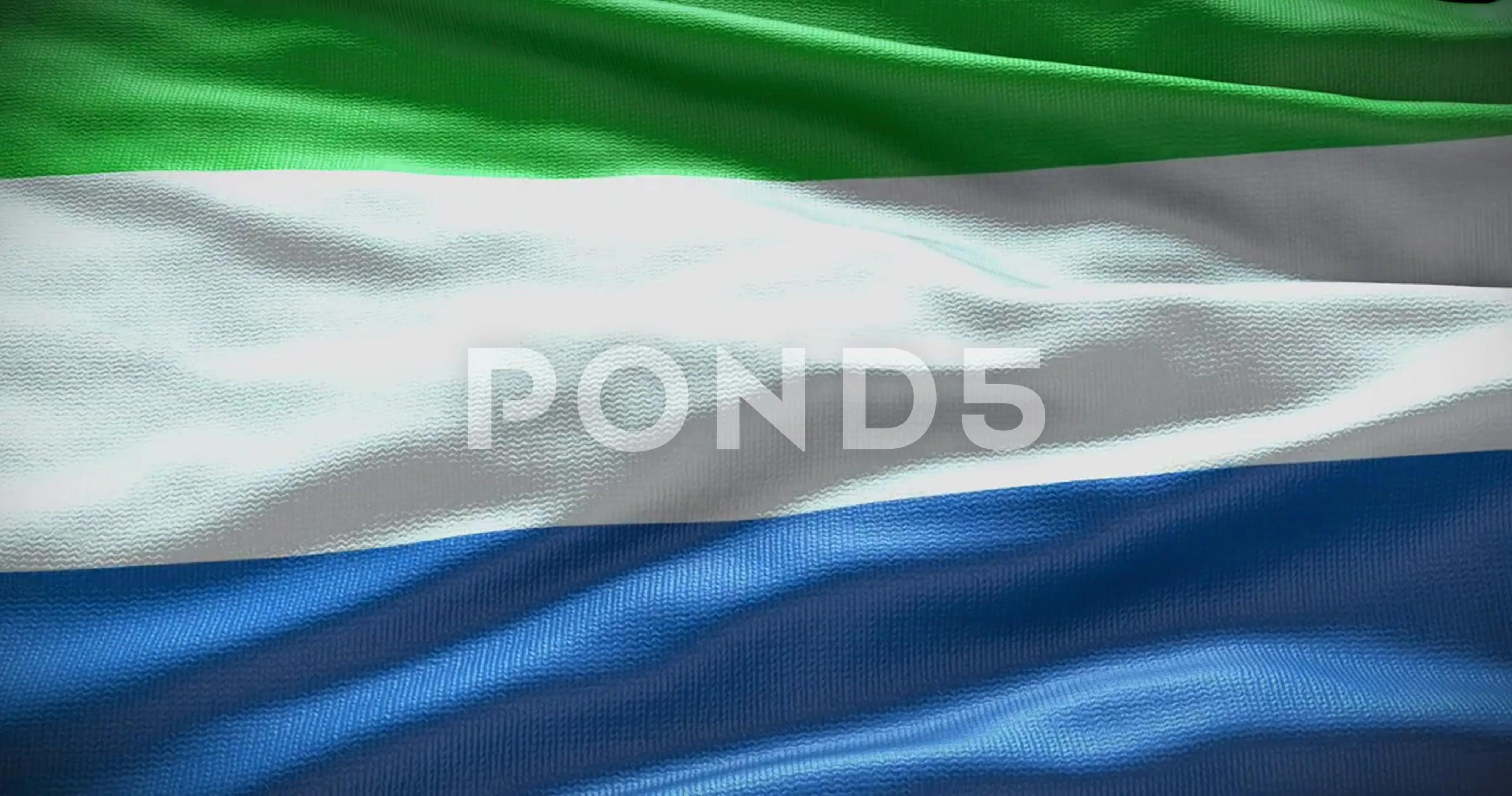 Sierra Leone Flag Stock Footage ~ Royalty Free Stock Videos | Pond5