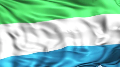 Sierra Leone Waving Flag Background Vídeos de archivo 204146433