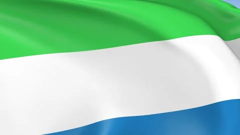 Sierra Leone Waving Flag Background Loop Stock Footage 317845258