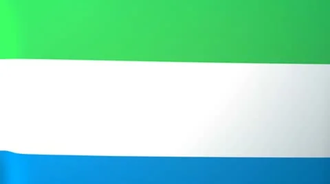 Sierra Leone Waving Flag Stock Footage 10762506