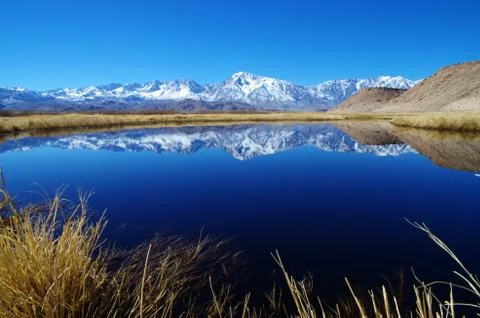 Sierra mountain reflection Stock Photos