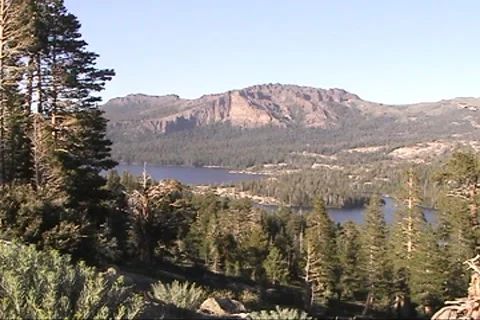 Sierra Nevada Mts, CA 9 - Silver Lake Stock Footage 8655515