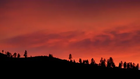 Sierra Nevada Sunset Timelapse 4k Stock Footage