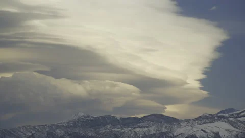 Sierra Wave Lenticular Clouds Sunset Timelaspe Vidéo 197091690