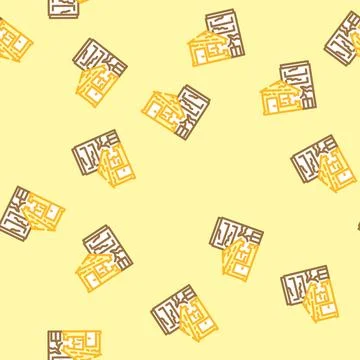 Siesmic collapse vector seamless pattern 스톡 일러스트