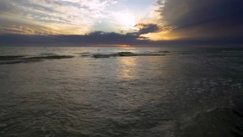 Siesta Key Beach Sunset 01 | Tampa, Florida | 4K Camera Footage Stock Footage 236644069