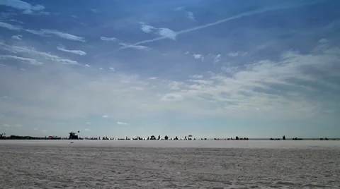 Siesta Key Beach Wide Stock Footage 34854075
