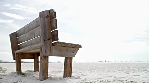 Siesta Key Bench Stock Footage 34853748