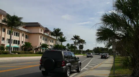 Siesta Key Road Stock Footage 34854106