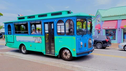 Siesta Key Trolley Stock Footage 241173696