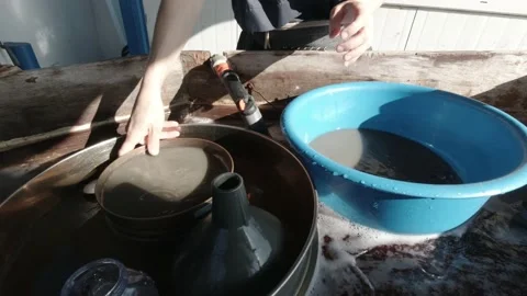 Sieve analysis. Sieving sediment samples. Marine sediments Video stock 150733121