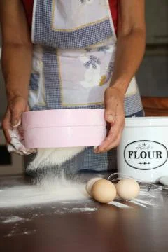 Sieve flour Stock Photos