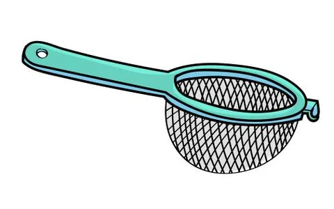 Sieve isolated on white background -Vector Illustration Stock Illustration
