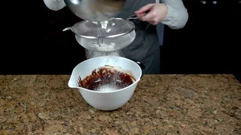 Sieving Flour Slow Motion Stock Footage 150278192