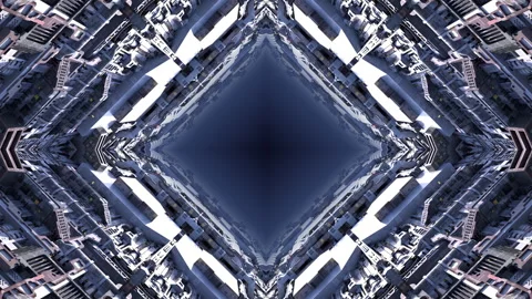 SiFi Space Basement A2 kaleida3 Video stock 245371663