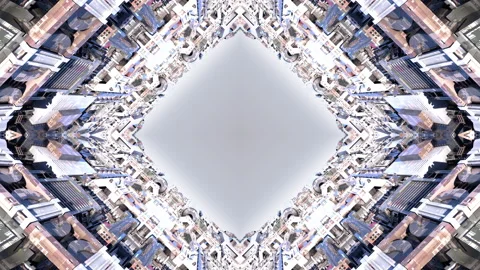 SiFi Space Basement B2 kaleida3 Video stock 245372996