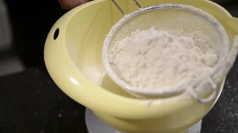Sift flour Stock Footage 46846859