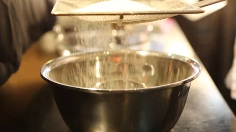 Sifting Flour Stock Footage 49499101