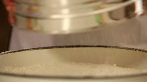 Sifting flour Video stock 54429593