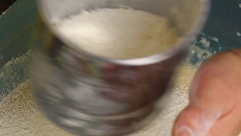 Sifting Flour into the Perfect Dough Video stock 331196825