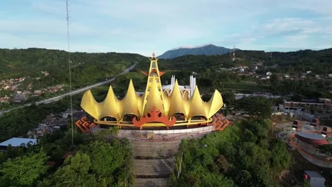 Siger tower Lampung Video stock 273003498