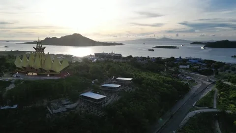 Siger Tower of Lampung Video stock 273003529